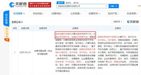 合肥拍拍貸信息科技經營范圍調整，金融業務流程外包等業務被移除